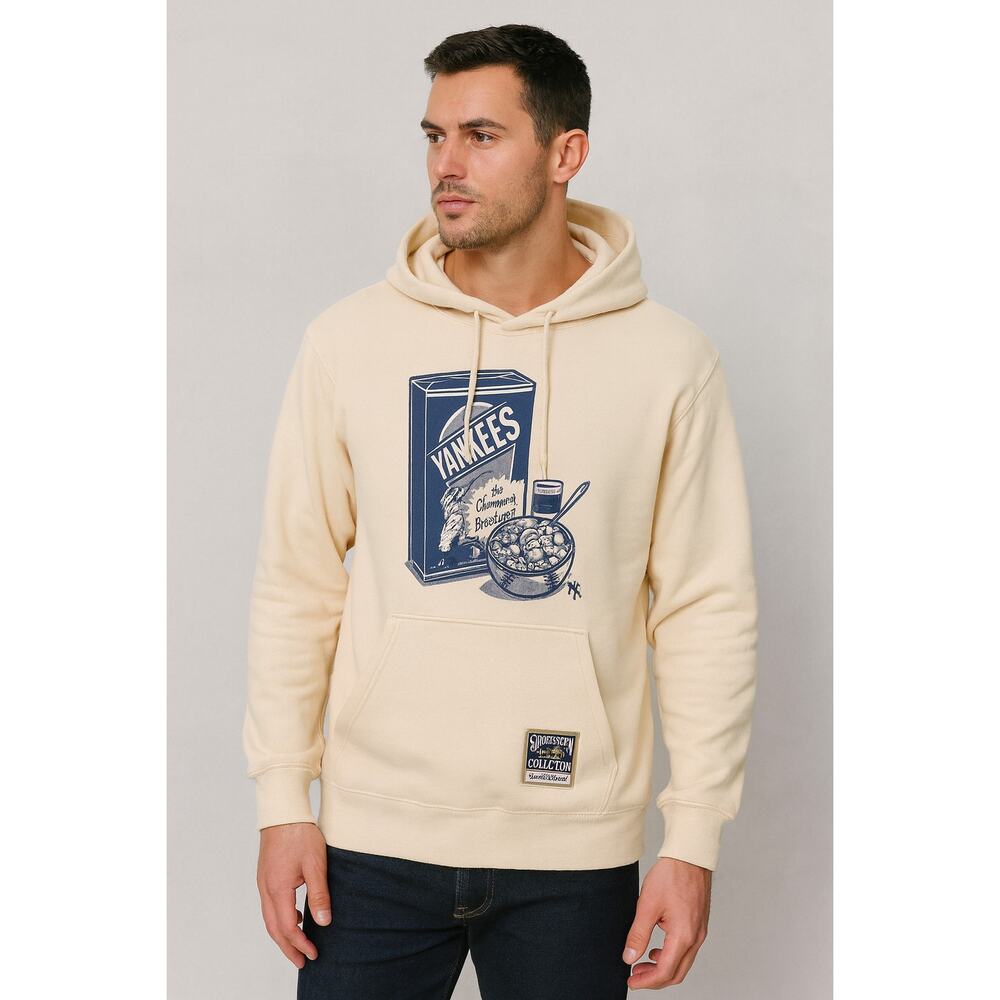NWT - Mitchell & Ness NY Yankees “The Champions Breakfast” Hooded Sweatshirt - Picture 2 of 9